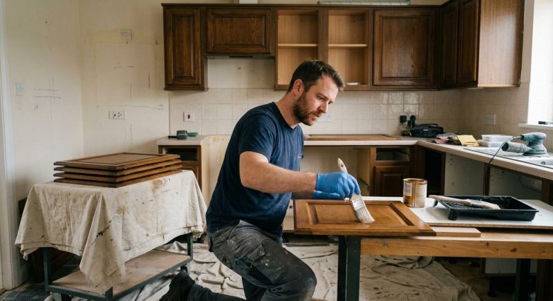 Oak Cabinet Refinishing in Cincinnati, OH