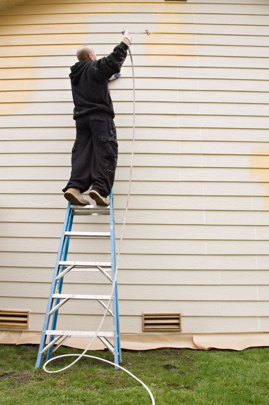 Exterior siding painting