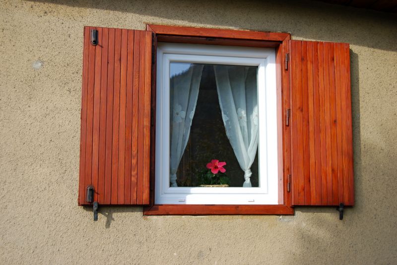 Window frame and shutters painting